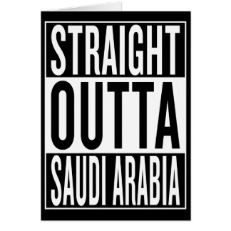straight outta Saudi Arabia