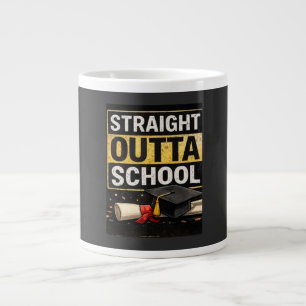 Straight Outta School Graduation Shirt Large Coffee Mug