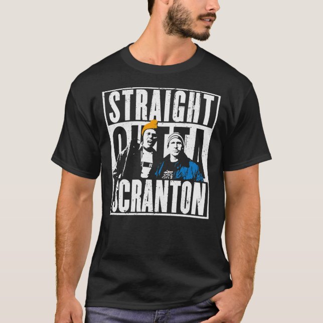 Straight Outta Scranton - Lazy Scranton Essential  T-Shirt (Front)