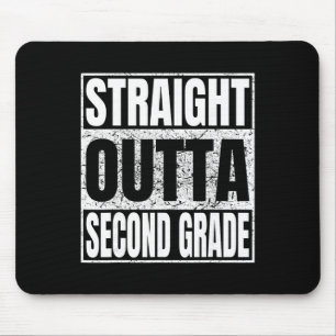 Straight Outta Second Grade Funny Cl 2026 Grad Gra Mouse Mat
