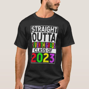 Straight Outta Seventh Grade 2023 Graduation 7th G T-Shirt
