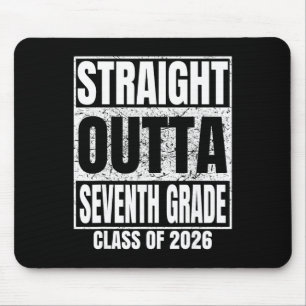 Straight Outta Seventh Grade Cl 2026 7th Grad Grad Mouse Mat