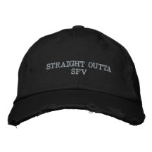 Straight outta SFV Black Baseball Cap
