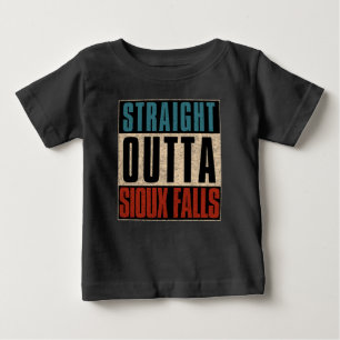 Straight Outta Sioux Falls South Dakota SD Baby T-Shirt
