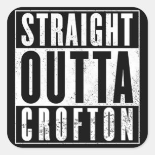 Straight Outta.......... Square Sticker