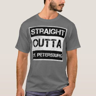 Straight Outta St Petersburg Florida Vintage Distr T-Shirt