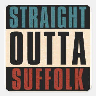 Straight Outta Suffolk Virginia VA Square Sticker