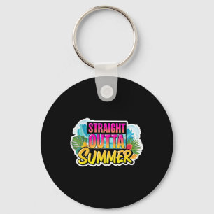Straight Outta Summer Back To School First Day Fal Key Ring