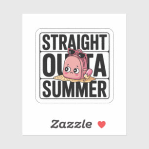 Straight Outta Summer Funny Kawaii Backpack