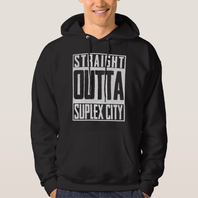 Straight Outta Suplex City Brock Lesnar Hoodie (Front)