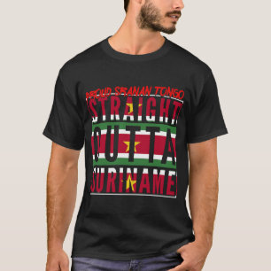Straight Outta Suriname Afro Pride Sranan Tongo Cr T-Shirt