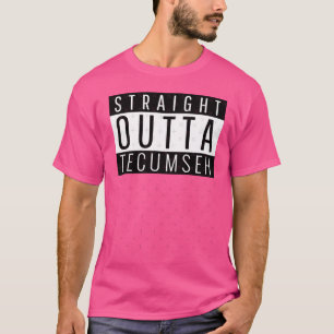 Straight Outta Teseh Michigan Teseh MI Oversized T-Shirt