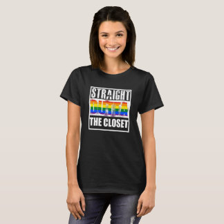 Straight outta the closet gay pride T-Shirt