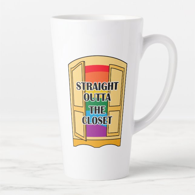 Straight Outta The Closet Latte Mug (Right)