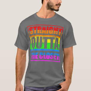 Straight Outta The Closet LGBT Gay Pride T-Shirt