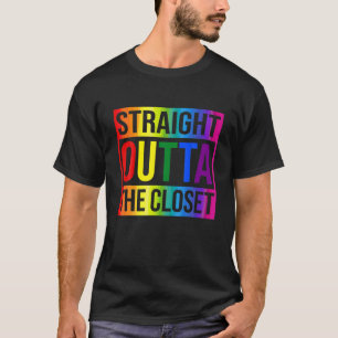 Straight Outta The Closet LGBT Gay Pride T-Shirt