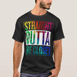 Straight Outta The Closet LGBT Gay Pride T-Shirt