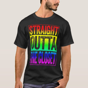 Straight Outta The Closet  Lgbt Pride T-Shirt