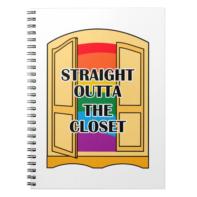 Straight Outta The Closet Notebook (Front)