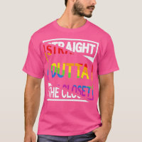 Straight Outta the Closet Proud LGB Pride Rainbow