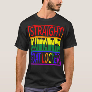 Straight Outta the Goat Locker (Navy Chief) Rainbo T-Shirt
