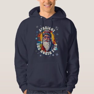 Straight Outta The North Pole Santa Claus Hoodie