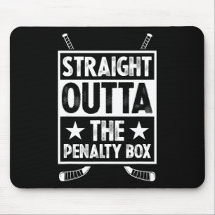 Straight Outta The Penalty Box Goalie Funny Ice Ho Mouse Mat