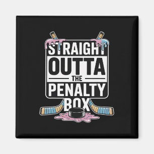 Straight Outta The Penalty Box Ice Cream Drip Ice Magnet