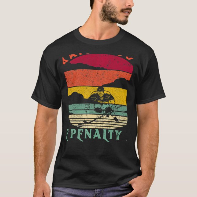 Straight Outta The Penalty Box Ice Hockey Player D T-Shirt (Front)