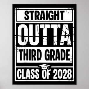 Straight outta third grade graduation class of poster