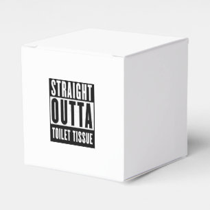 Straight Outta Toilet Tissue Funny Prepper Gifts Favour Box