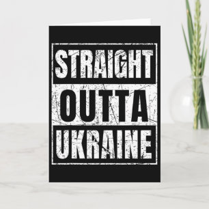 Straight Outta Ukraine Born In Ukraine Card