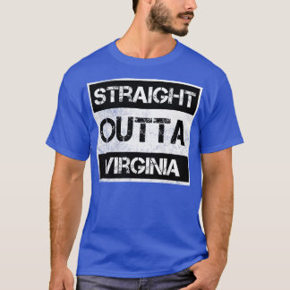Straight Outta Virginia VA Vintage Distressed Souv T-Shirt