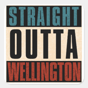 Straight Outta Wellington Florida FL Square Sticker