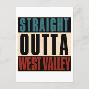 Straight Outta West Valley Utah UT Postcard