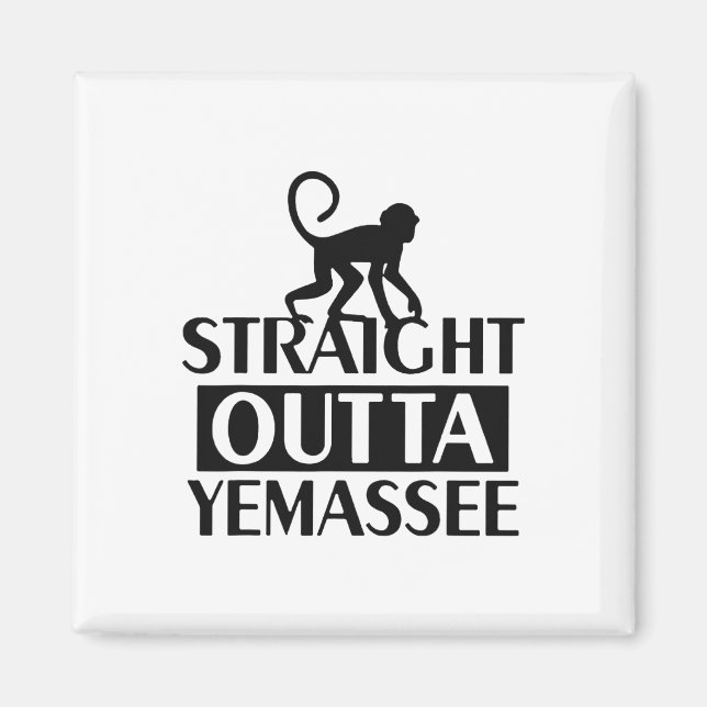 Straight Outta Yemee  Magnet (Front)