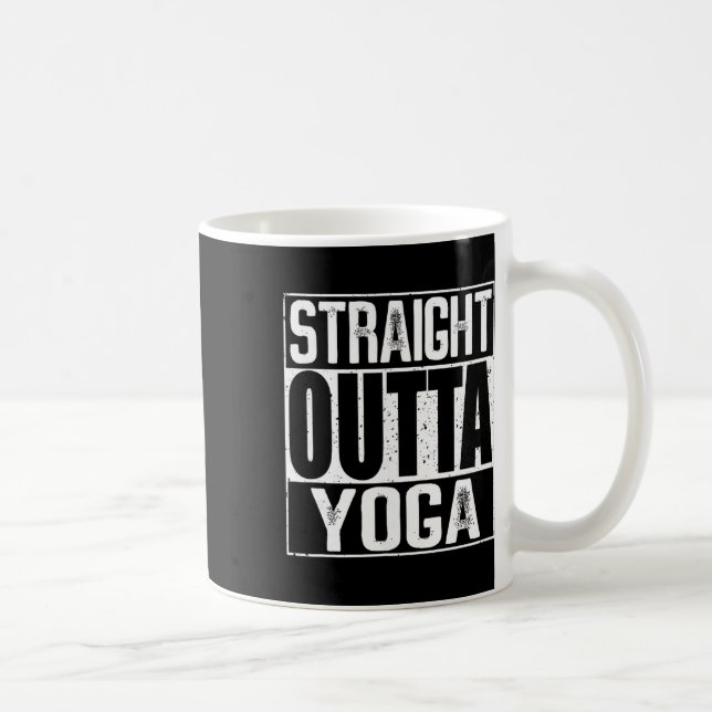Straight Outta Yoga  Coffee Mug (Right)
