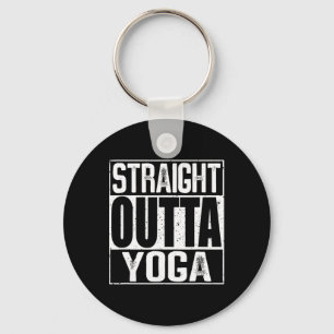 Straight Outta Yoga Key Ring