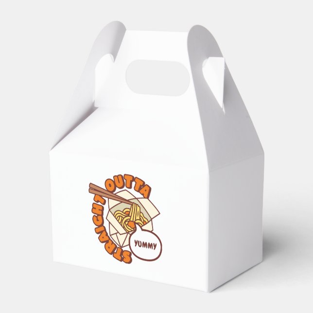 Straight Outta Yummy Ramen Noodles Favour Box (Front Side)