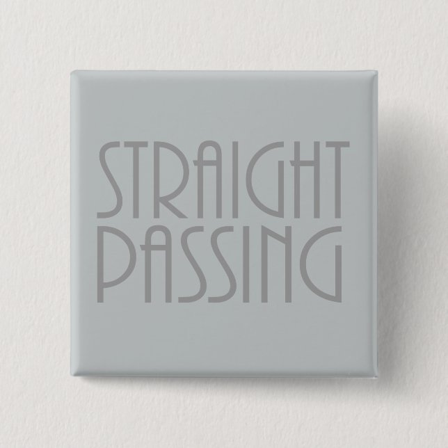 Straight Passing 15 Cm Square Badge (Front)