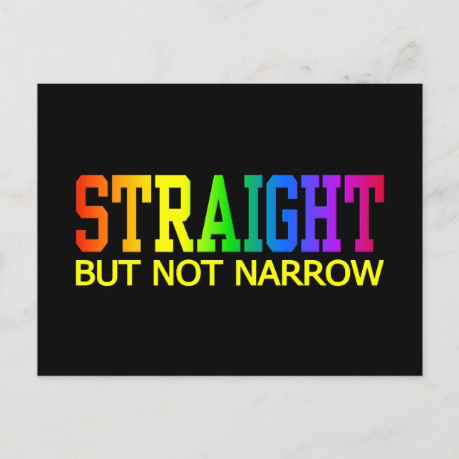 STRAIGHT postcard - customise (Front)