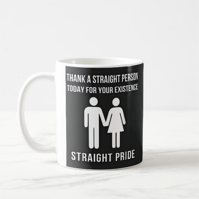 Straight Pride Essential mugs, patriot freedom  Coffee Mug (Left)