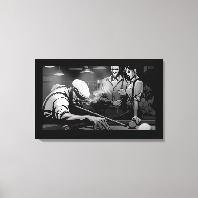 Straight Shooter Canvas Print (Front)