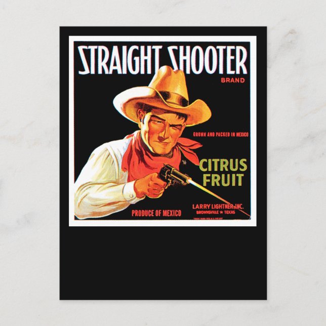 Straight Shooter Postcard (Front)