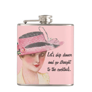 Straight To The Cocktails Hip Flask