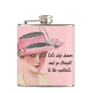 Straight To The Cocktails Hip Flask