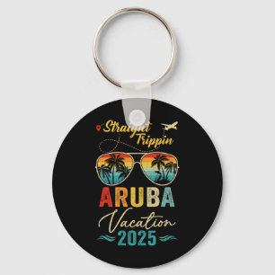 Straight Trippin Aruba 2025 Family Summer Vacation Key Ring