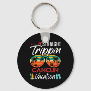 Straight Trippin Cancun Mexico Couples Family Vaca Key Ring