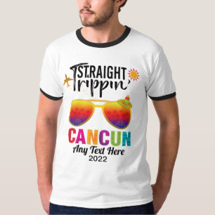 Straight Trippin Cancun Mexico Travel Vacation  T-Shirt
