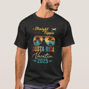 Straight Trippin Costa Rica 2025 Family Summer Vac T-Shirt